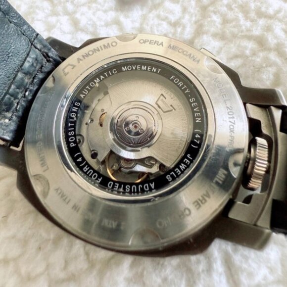 Anonimo 2007 Militare Crono Black Dial Pre-Owned Automatic - Picture 2 of 5